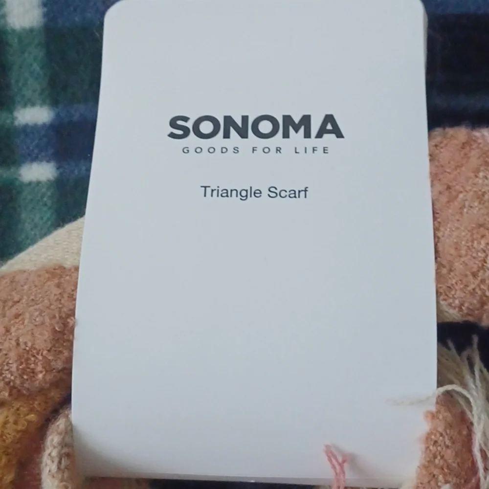 NWT SONOMA Triangle Scarf - Picture 2 of 8